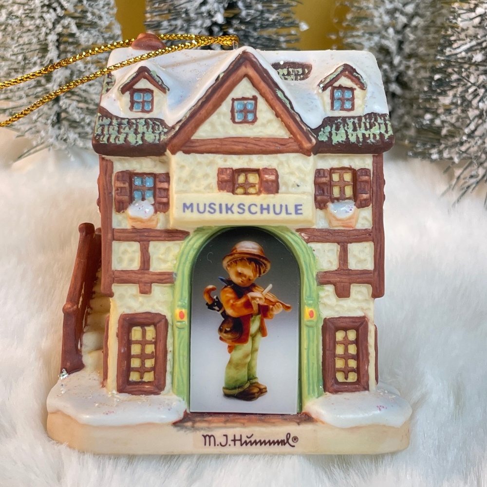 Vintage Hummel "Practice Makes Perfect" Christmas Ornament Bradford 1999